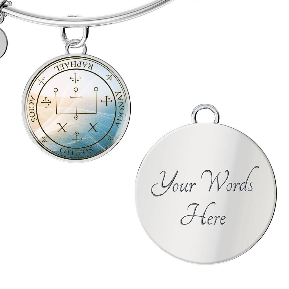 Archangel Raphael Sigil Wave Bracelet