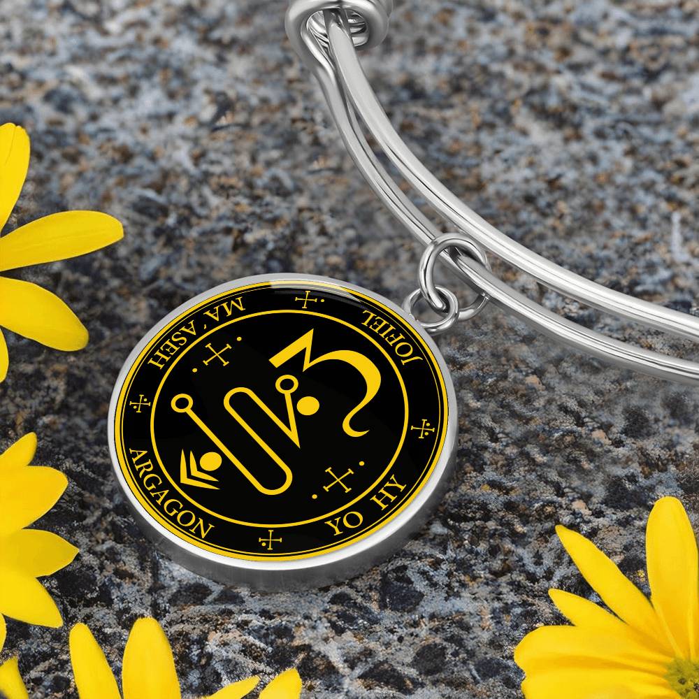 Archangel Jophiel Sigil Bracelet - Black