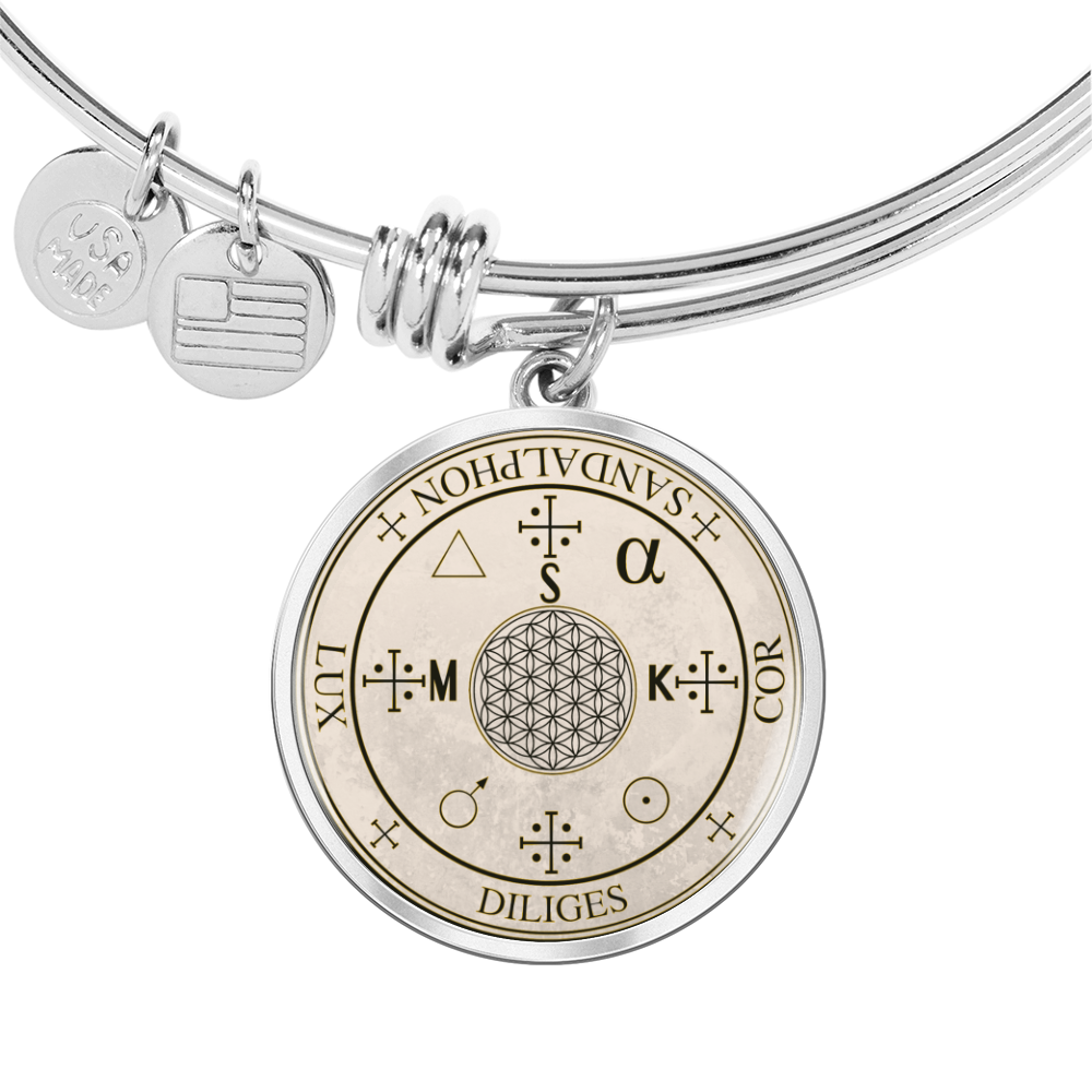 Archangel Sandalphon Sigil Bracelet - Old Manuscript