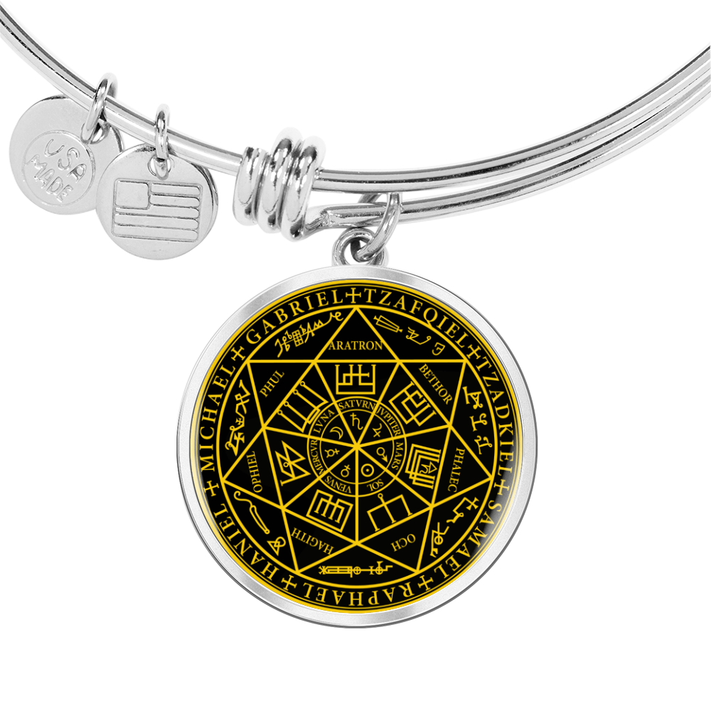 7 Archangels Sigil Bracelet - Black
