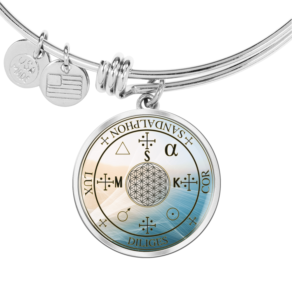 Archangel Sandalphon Sigil Wave Bracelet