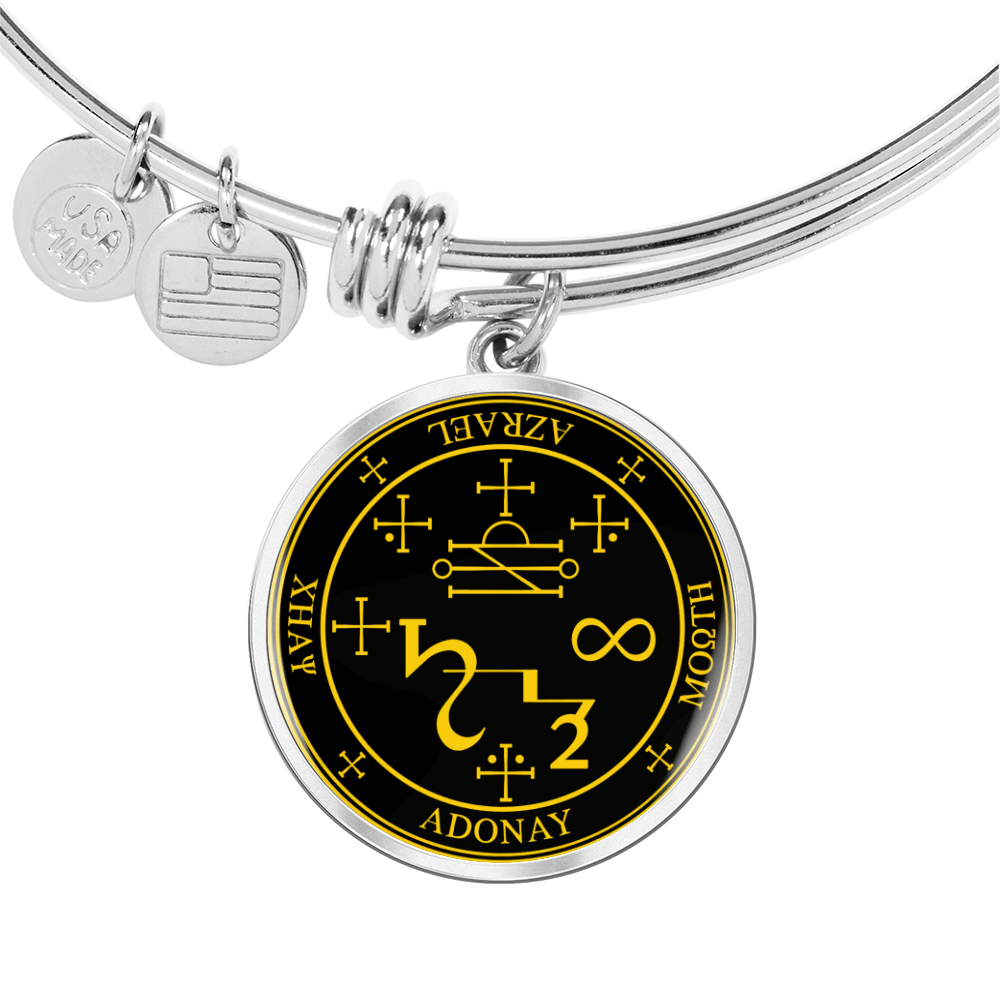 Archangel Azrael Sigil Bracelet - Black