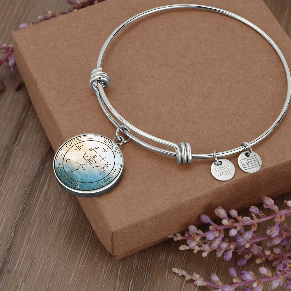 Archangel Michael Sigil Wave Bracelet