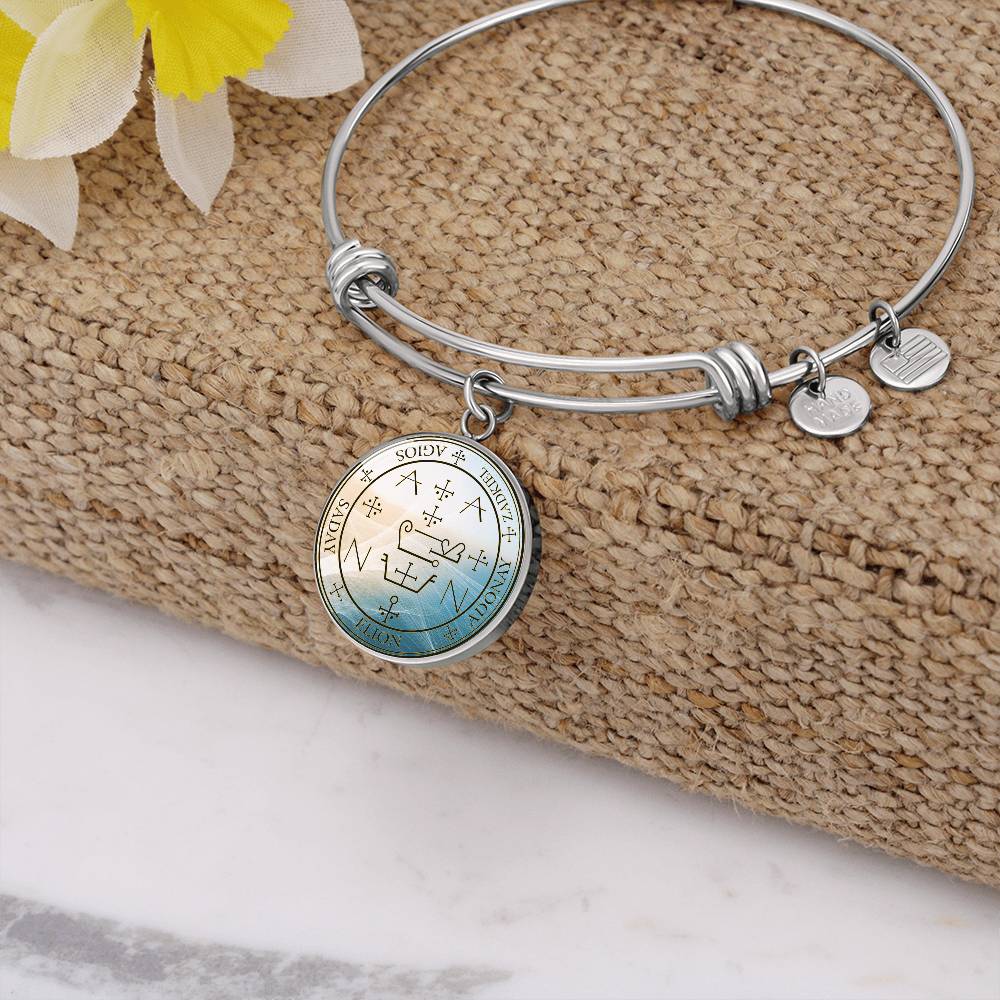 Archangel Zadkiel Sigil Wave Bracelet