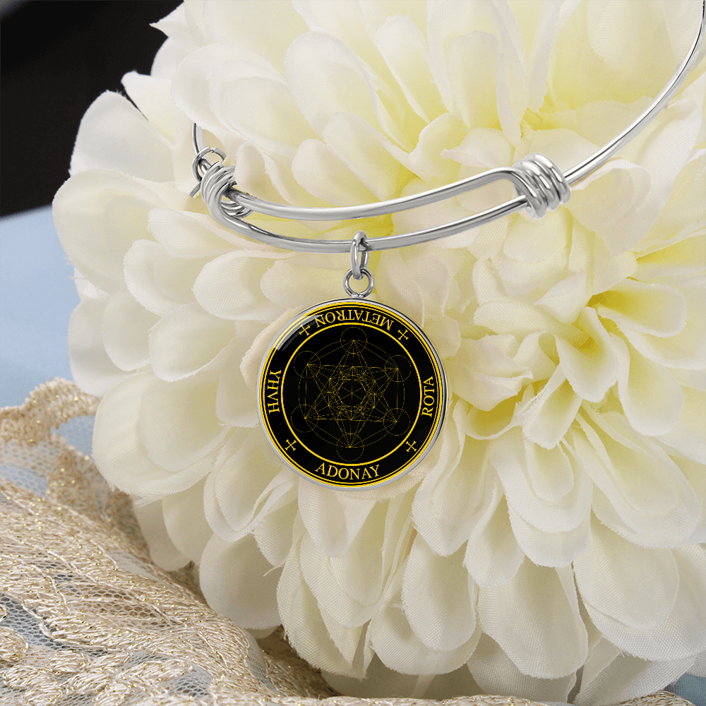 Archangel Metatron Sigil Bracelet - Black