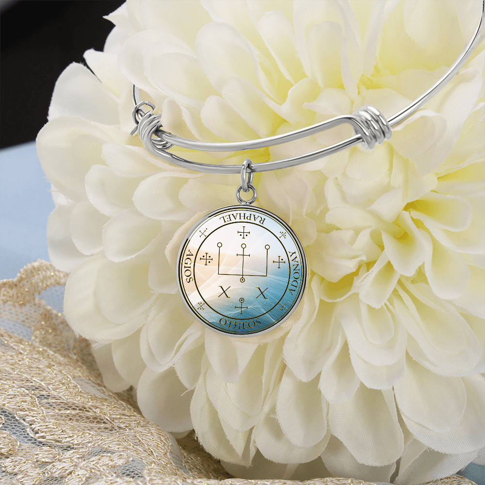 Archangel Raphael Sigil Wave Bracelet