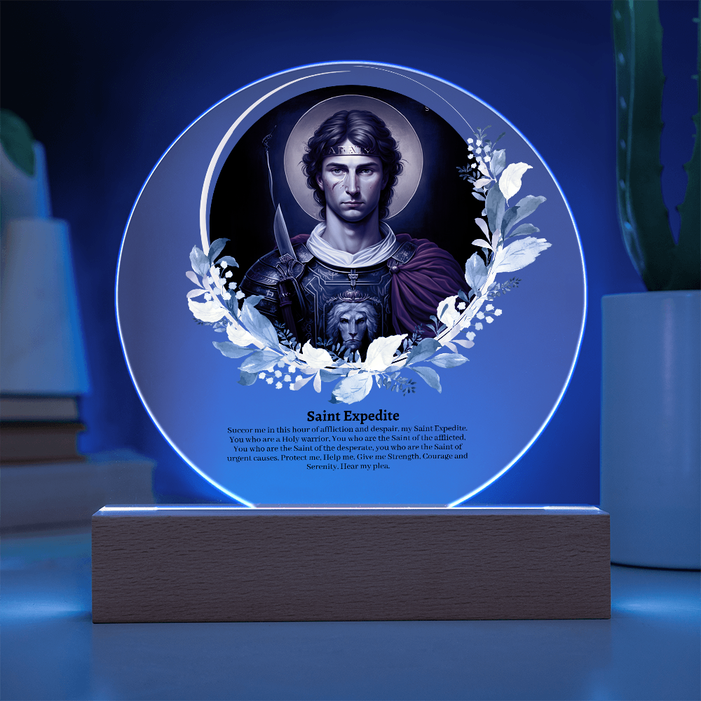 Saint Expedite Acrylic Plaque