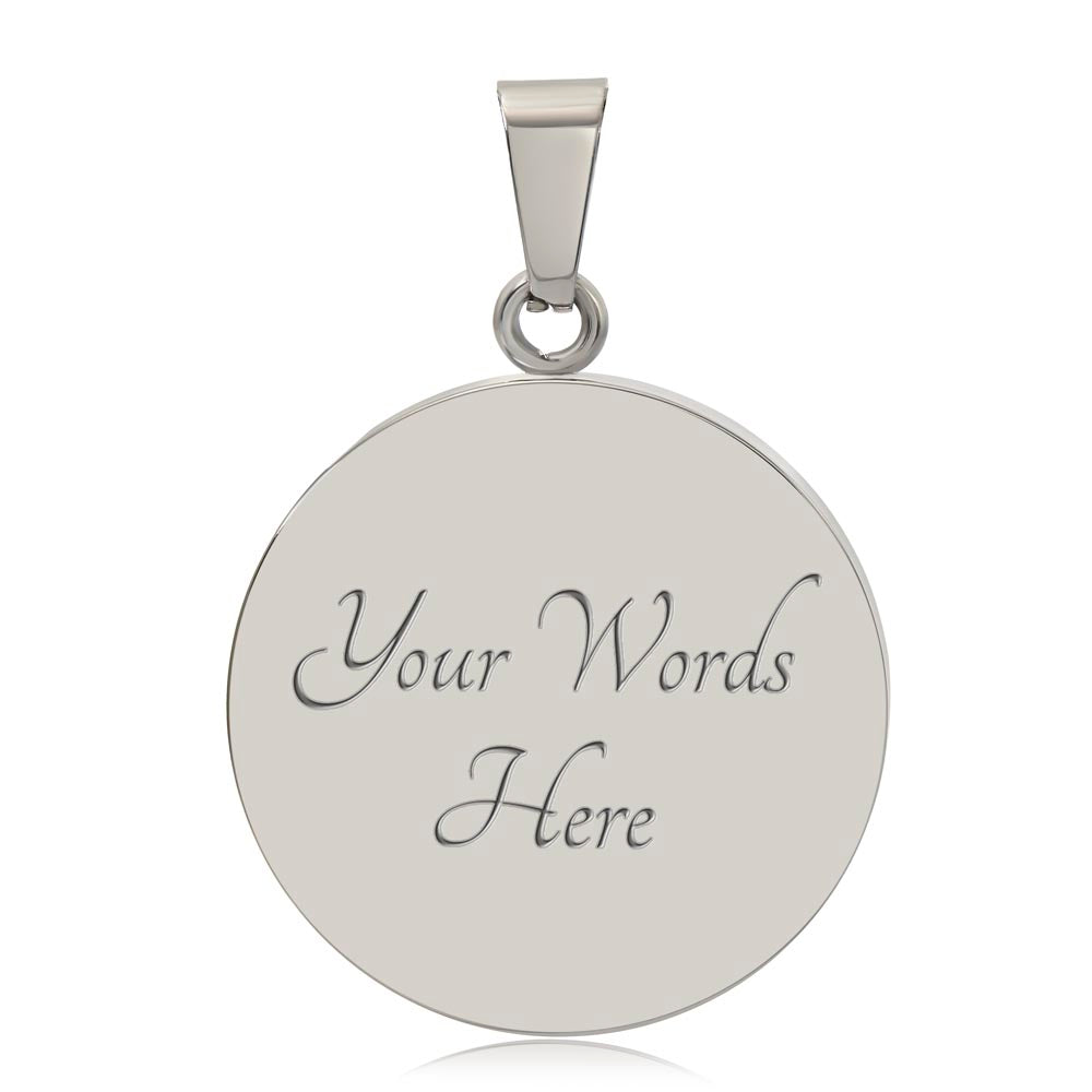 Archangel Gabriel Sigil Necklace - Black