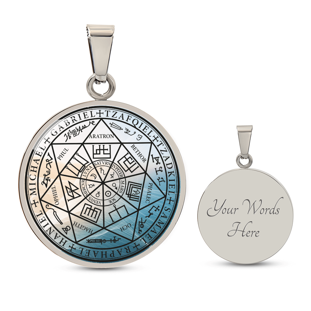 7 Archangels Sigil Wave Necklace