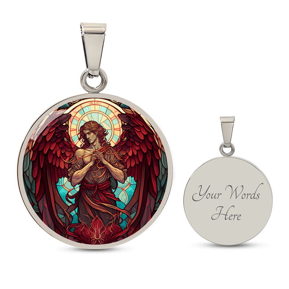 Archangel Uriel Graphic Art Necklace