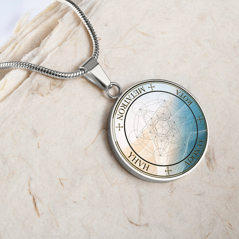Archangel Metatron Sigil Wave Necklace