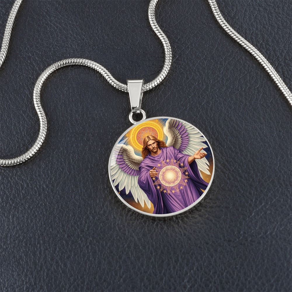 Archangel Metatron Graphic Art Necklace
