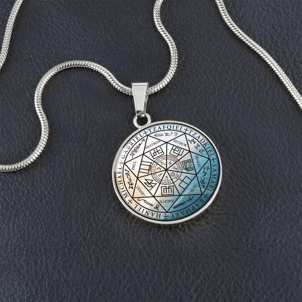7 Archangels Sigil Wave Necklace