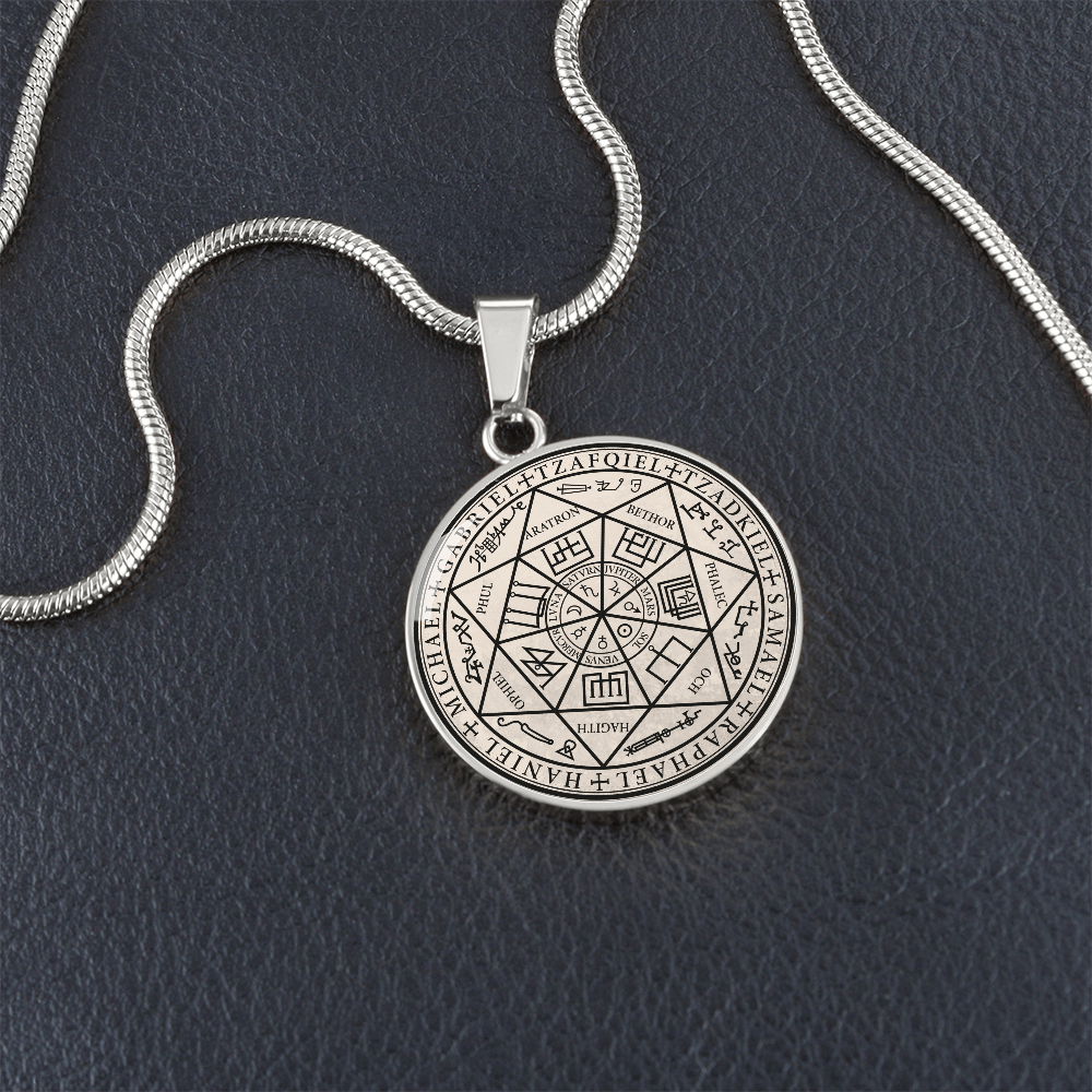 7 Archangels Sigil Necklace - Old Manuscript