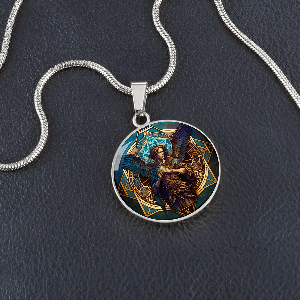 Archangel Metatron Graphic Art Necklace