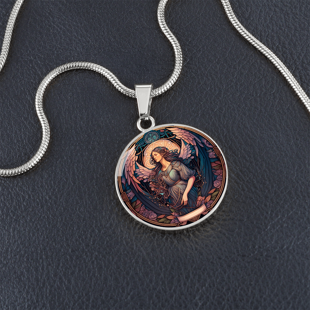 Archangel Raziel Graphic Art Necklace