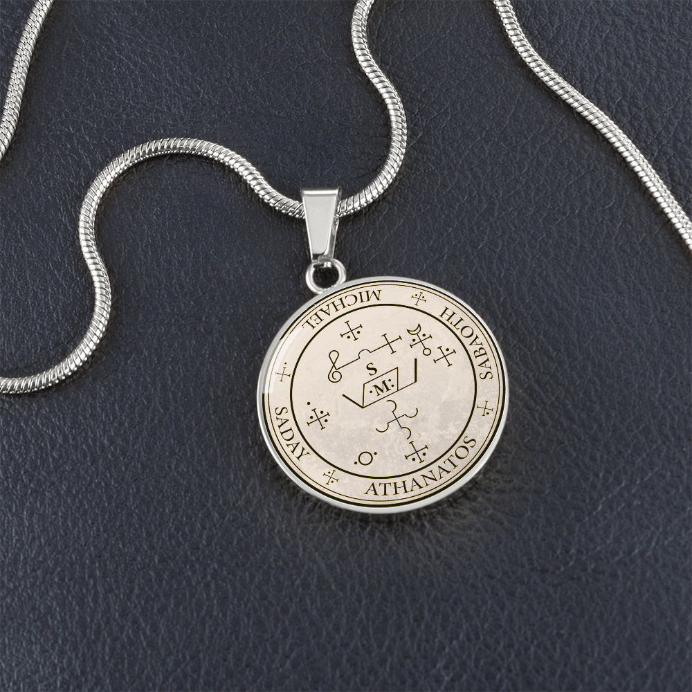 Archangel Michael Sigil Necklace - Old Manuscript