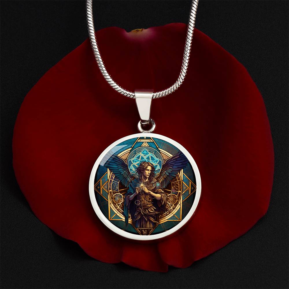 Archangel Metatron Graphic Art Necklace