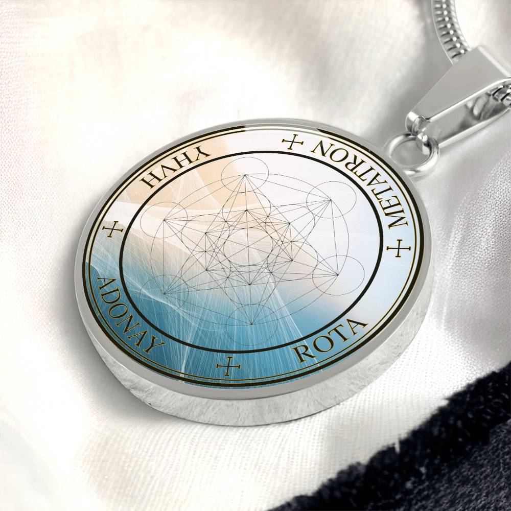 Archangel Metatron Sigil Wave Necklace