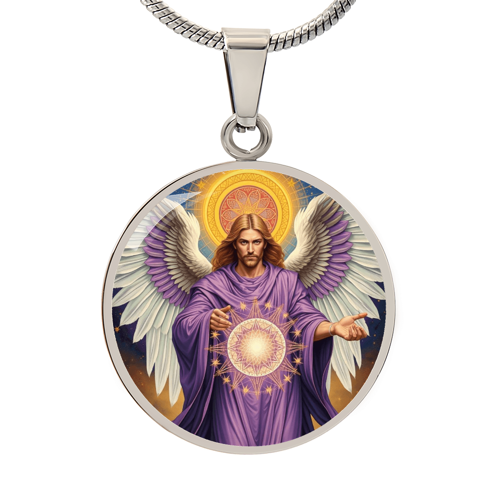 Archangel Metatron Graphic Art Necklace