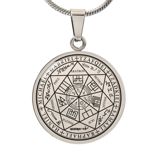 7 Archangels Sigil Necklace - Old Manuscript