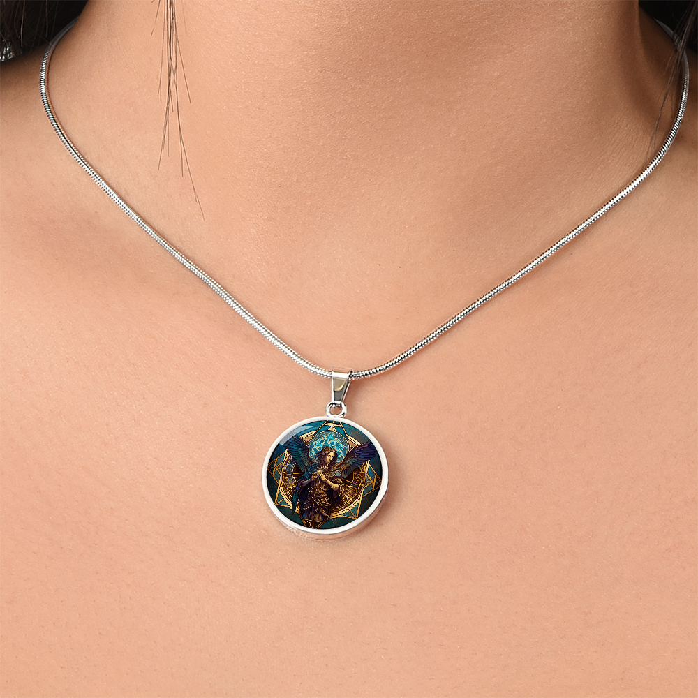 Archangel Metatron Graphic Art Necklace