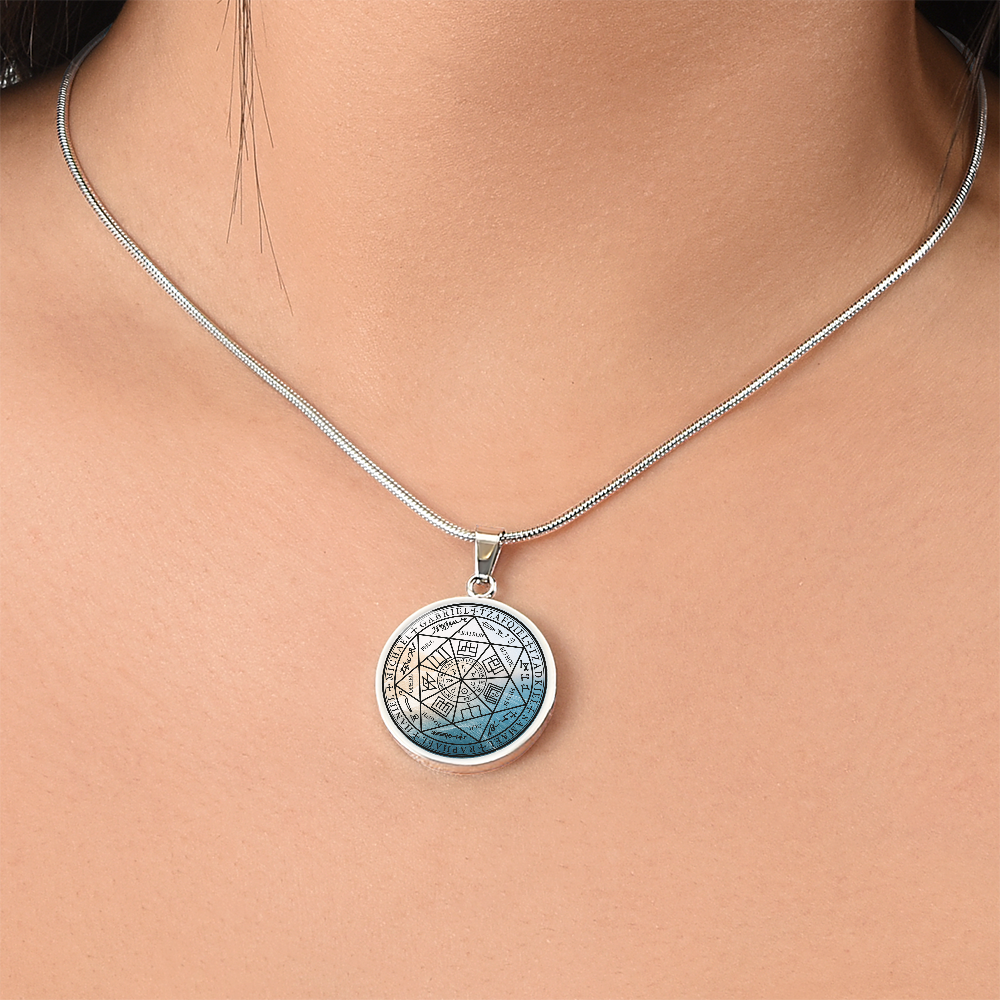 7 Archangels Sigil Wave Necklace