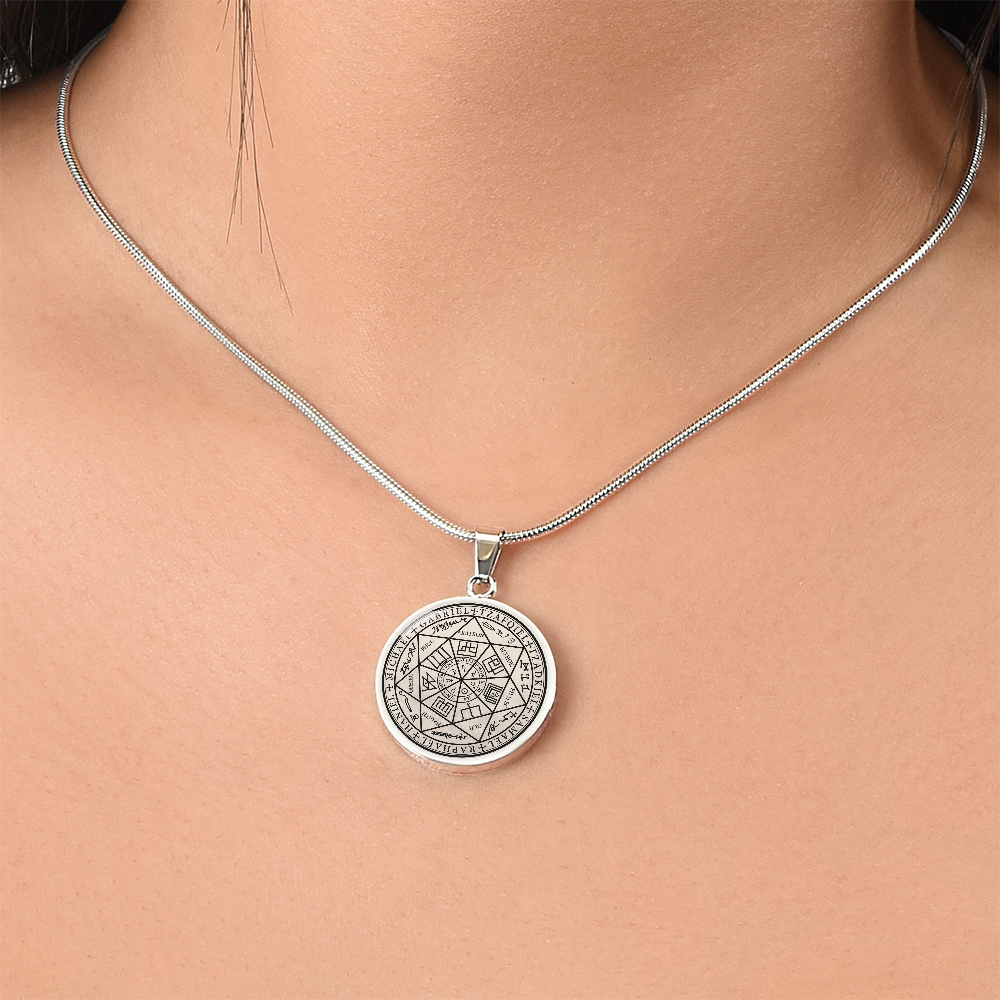 7 Archangels Sigil Necklace - Old Manuscript