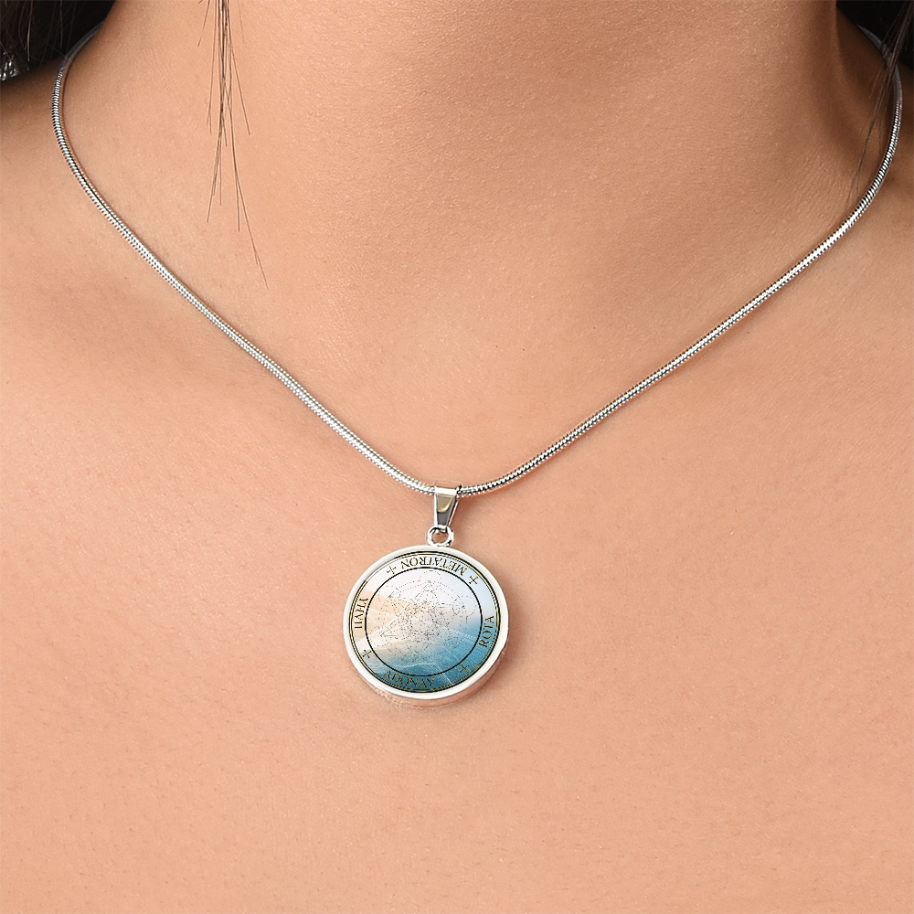 Archangel Metatron Sigil Wave Necklace
