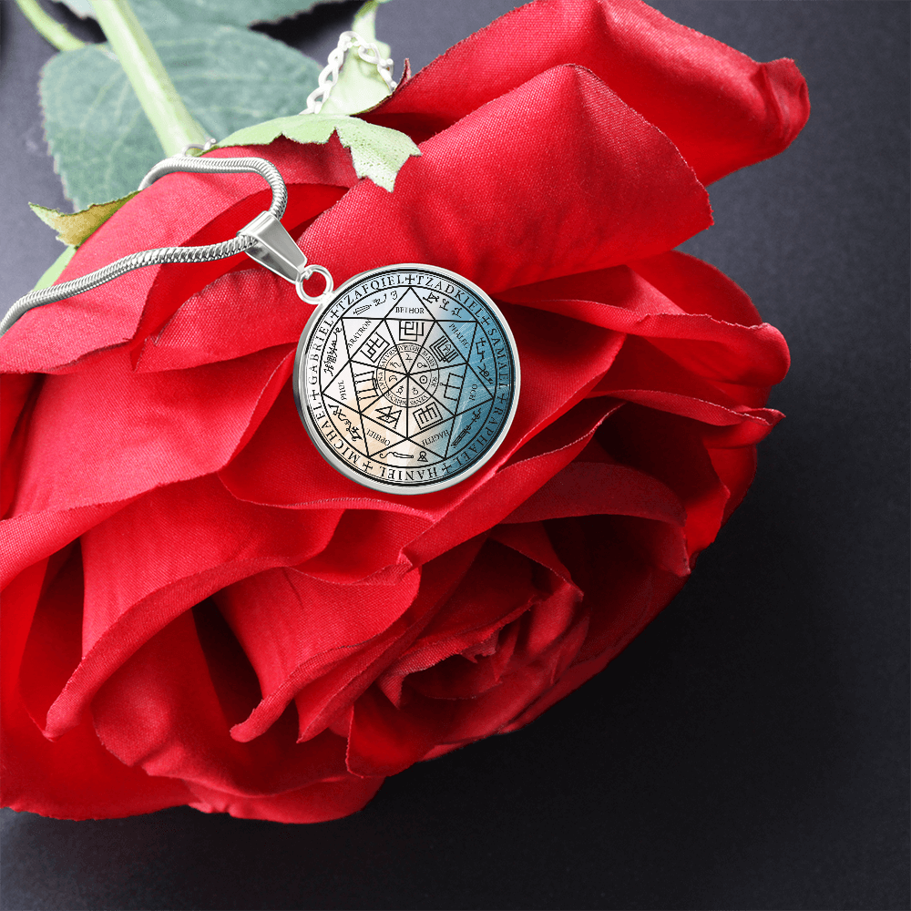 7 Archangels Sigil Wave Necklace