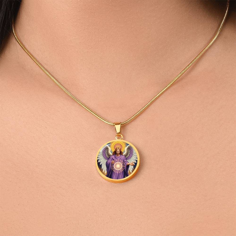 Archangel Metatron Graphic Art Necklace