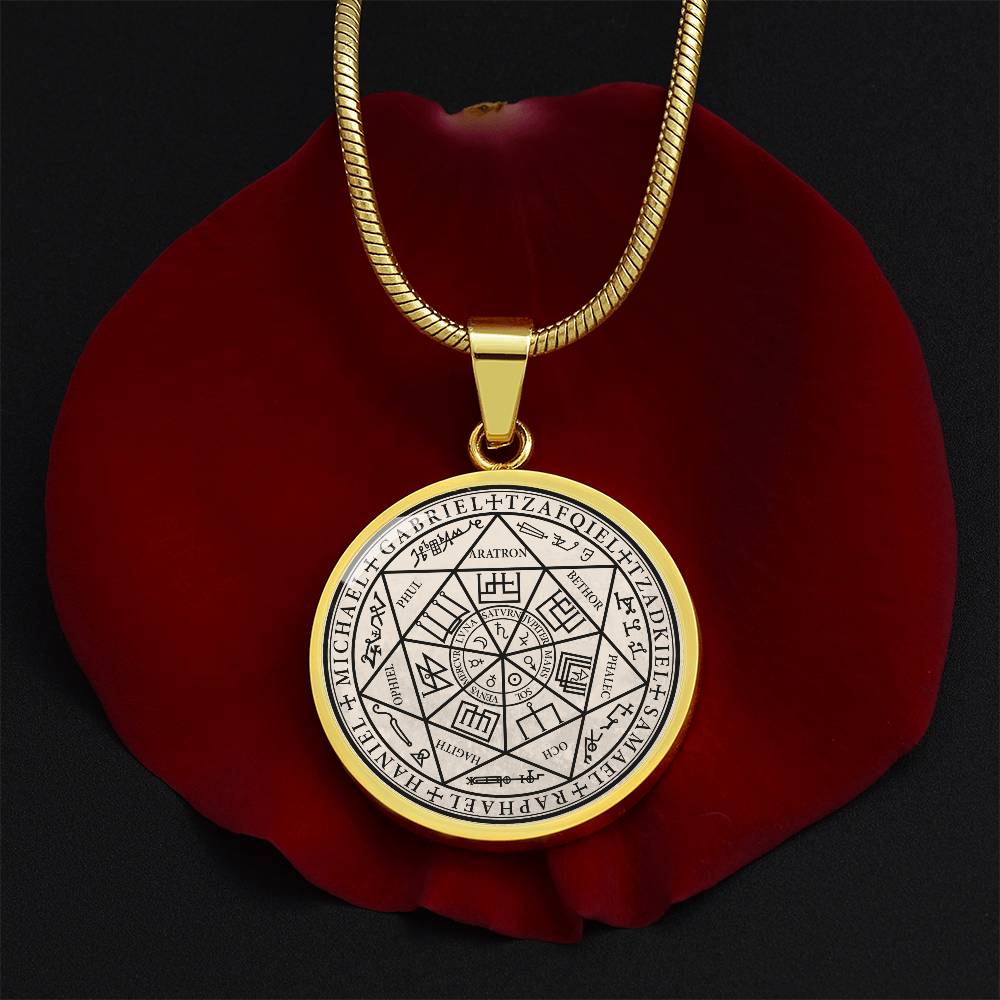 7 Archangels Sigil Necklace - Old Manuscript