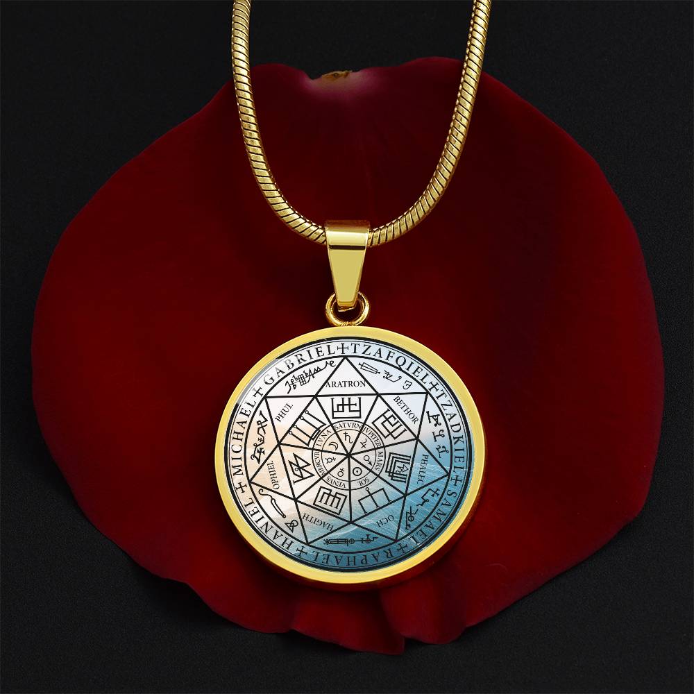7 Archangels Sigil Wave Necklace