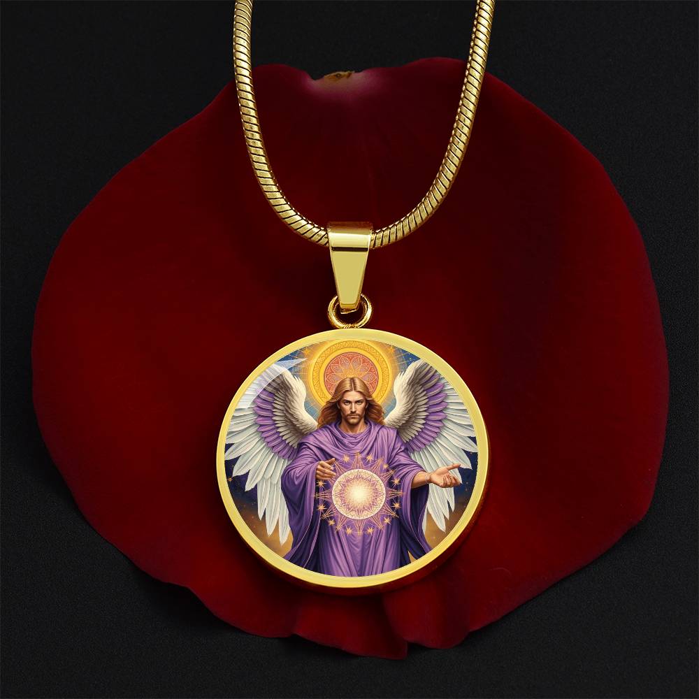Archangel Metatron Graphic Art Necklace