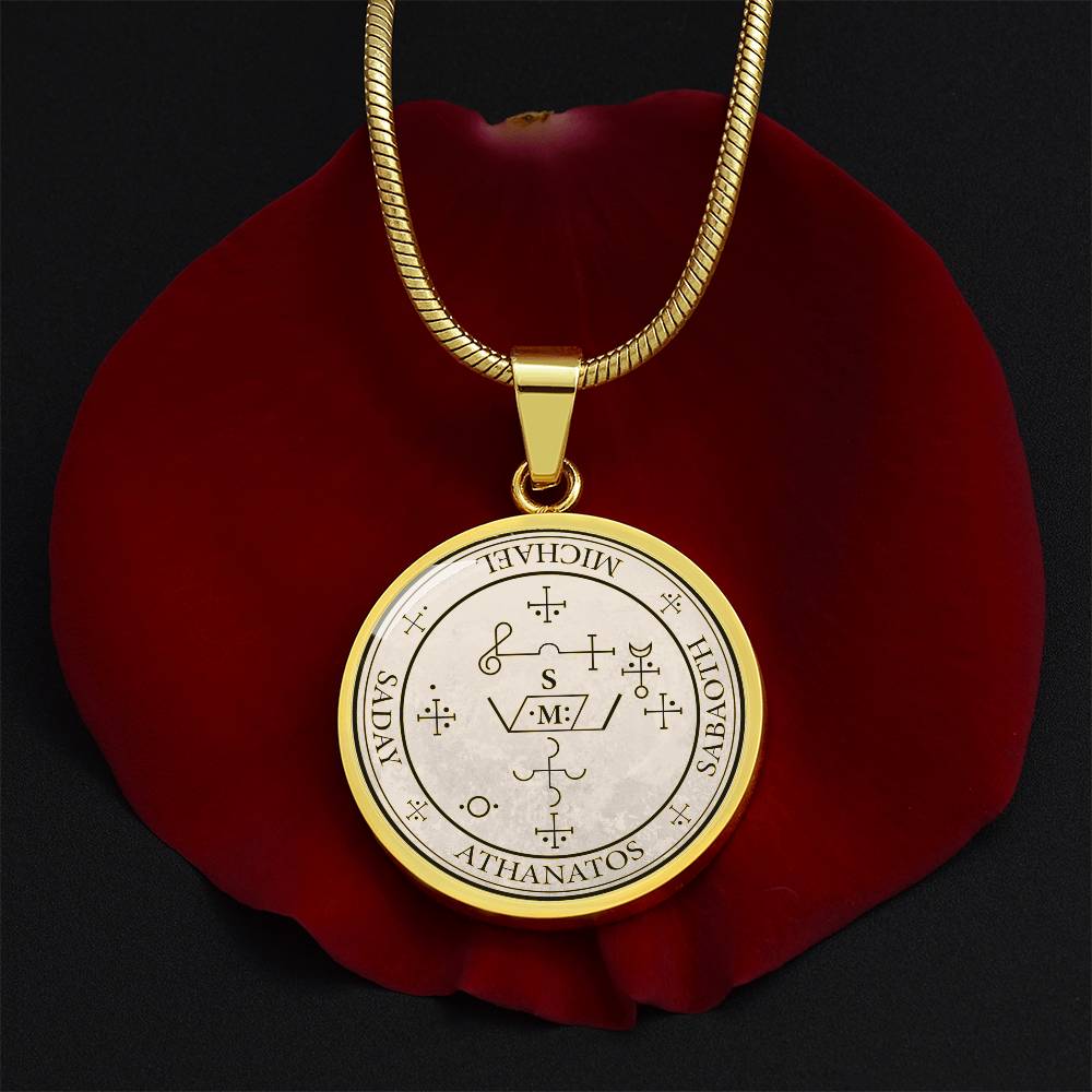 Archangel Michael Sigil Necklace - Old Manuscript