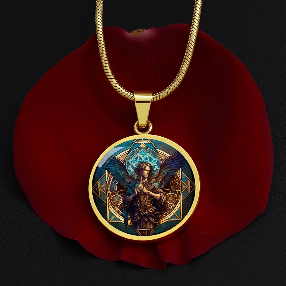 Archangel Metatron Graphic Art Necklace