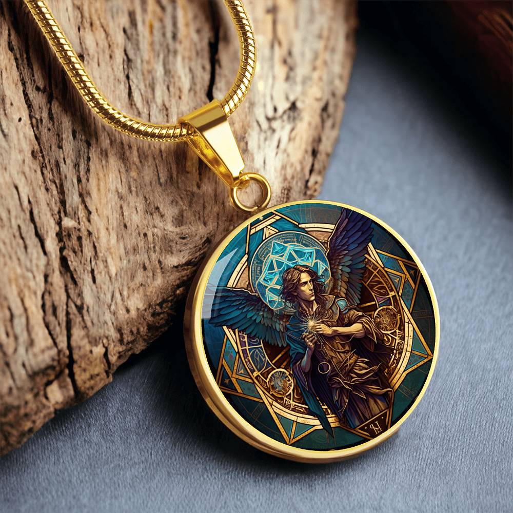 Archangel Metatron Graphic Art Necklace