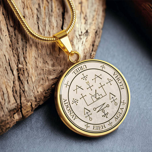 archangel uriel sigil necklace manifestation sigil angel art graphic pendant necklace silver necklace 18k gold plated necklace gold angel necklace angel charm guardian angel gift spiritual jewelry pendant necklace protection sigil boho chic