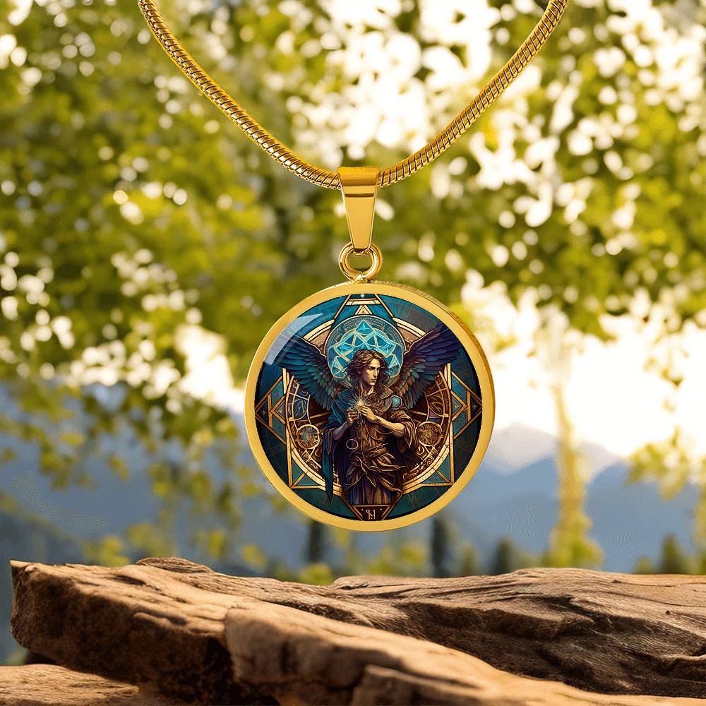Archangel Metatron Graphic Art Necklace