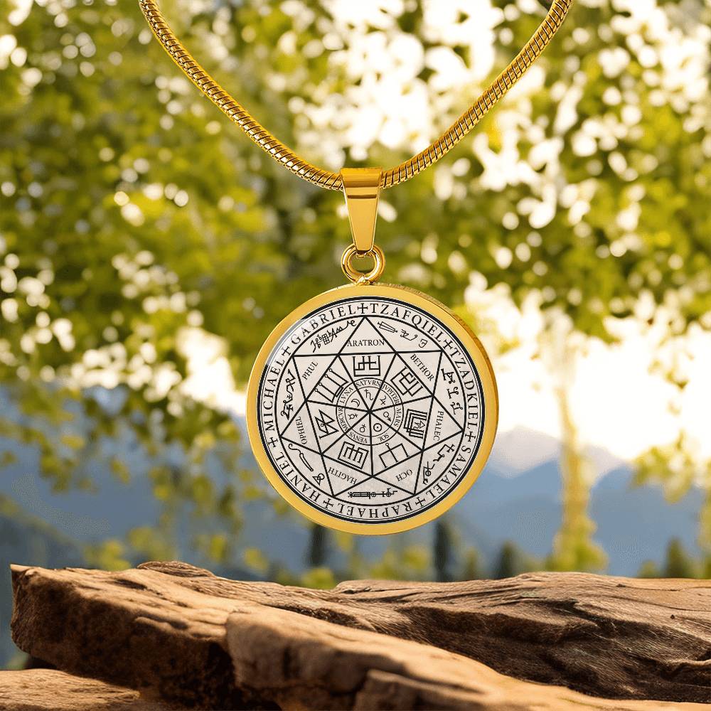 7 Archangels Sigil Necklace - Old Manuscript
