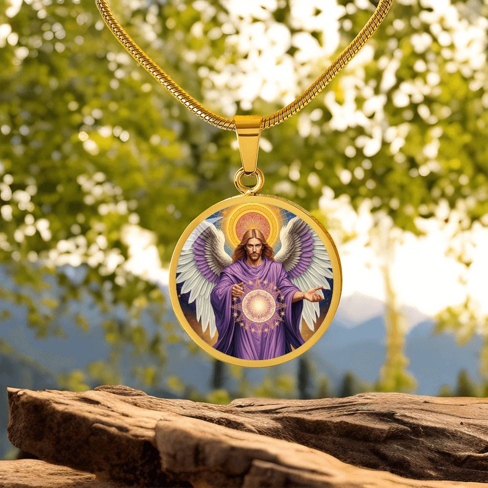 Archangel Metatron Graphic Art Necklace