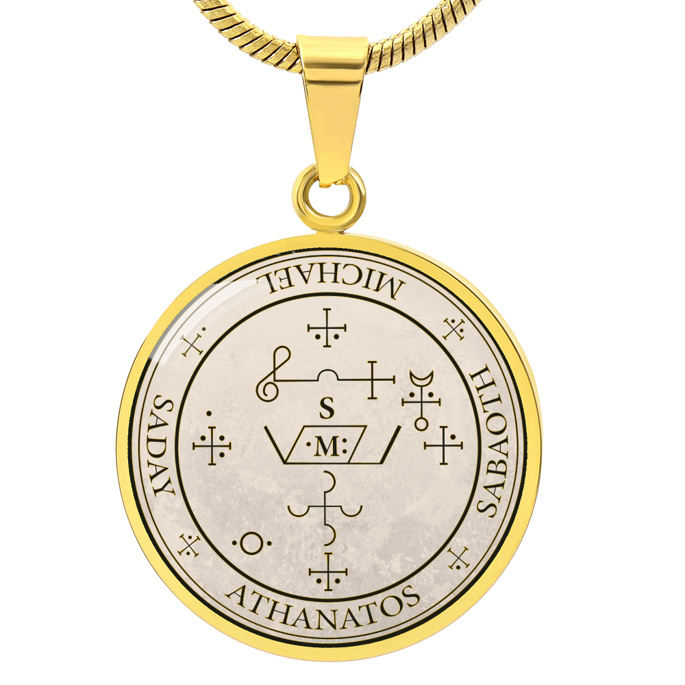 Archangel Michael Sigil Necklace - Old Manuscript