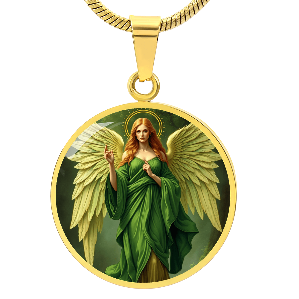 Archangel Haniel Graphic Art Necklace