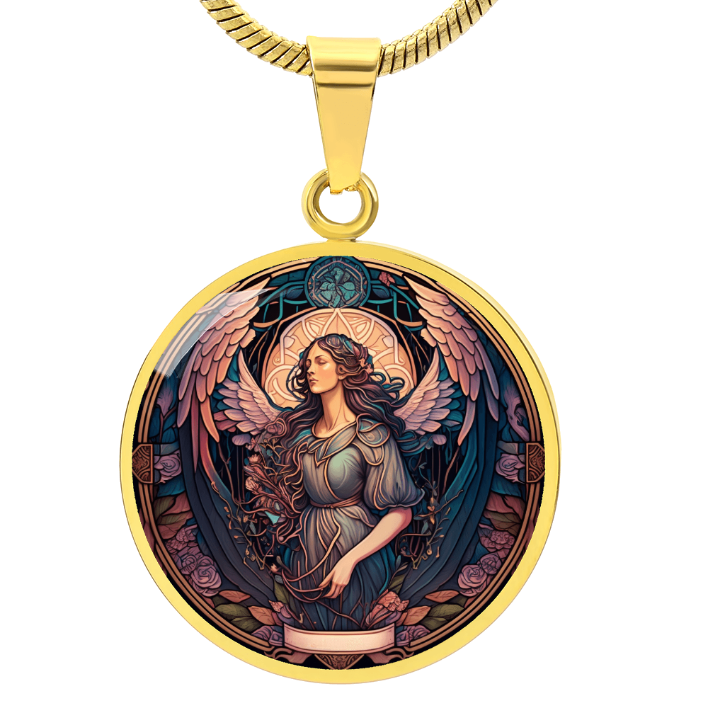 Archangel Raziel Graphic Art Necklace
