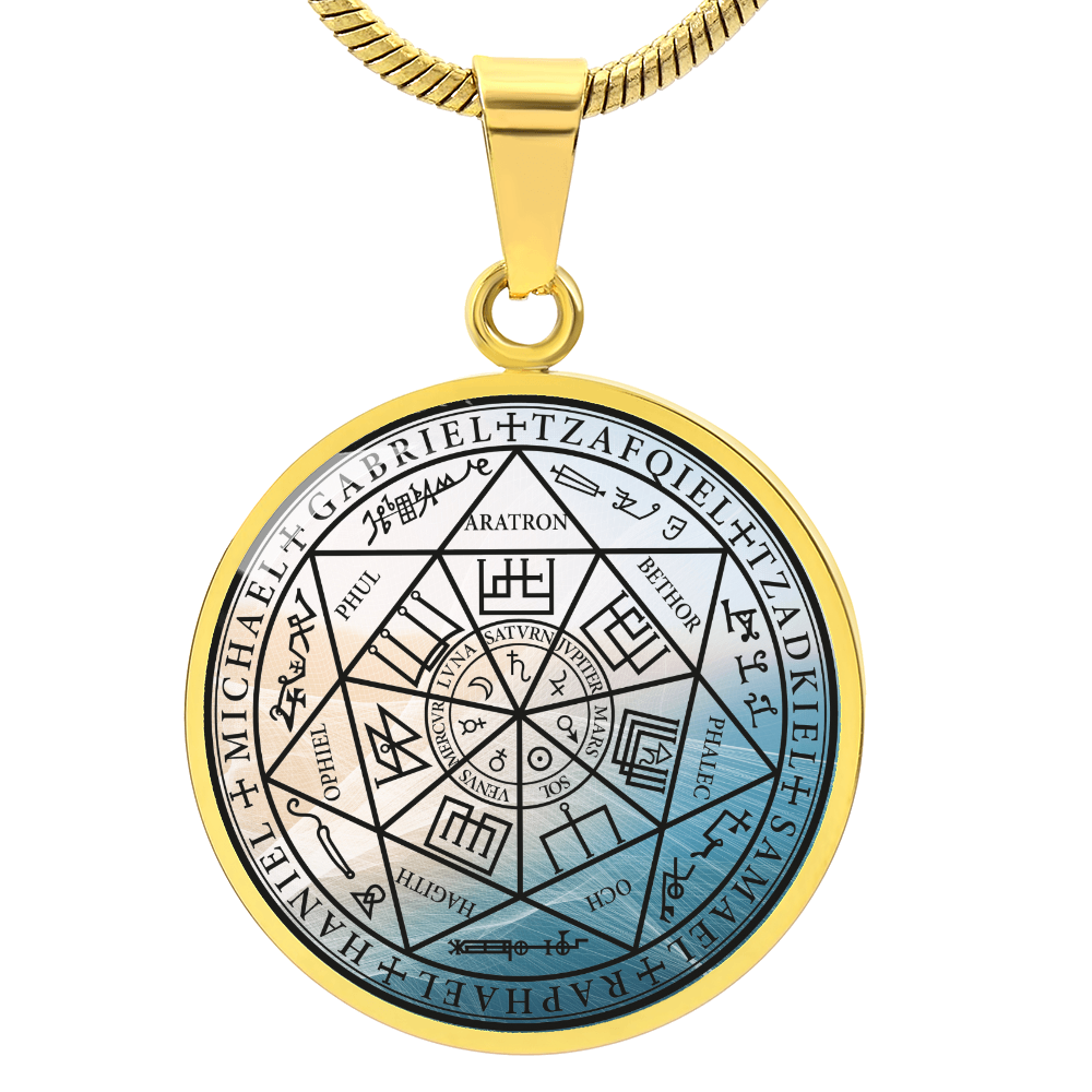 7 Archangels Sigil Wave Necklace