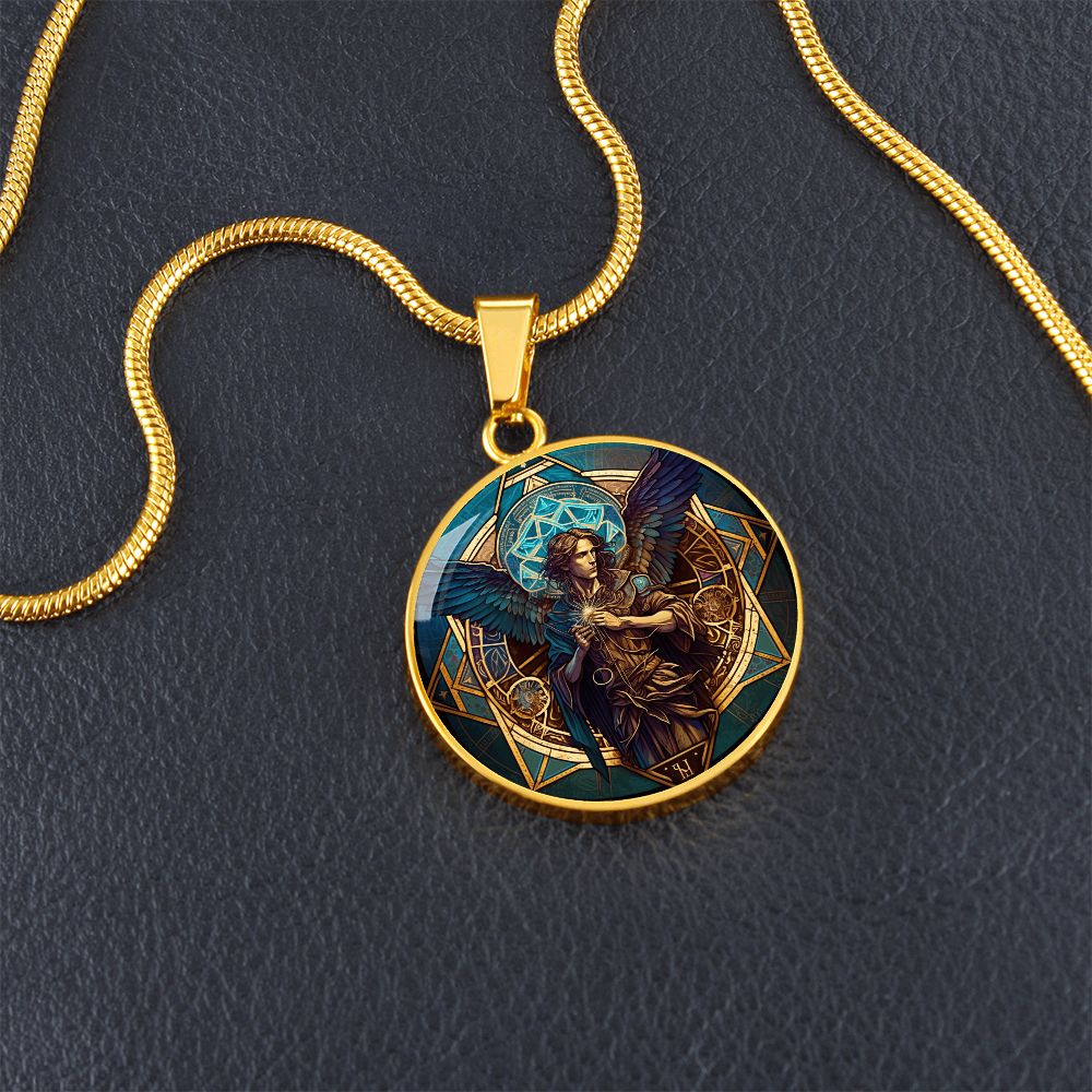 Archangel Metatron Graphic Art Necklace