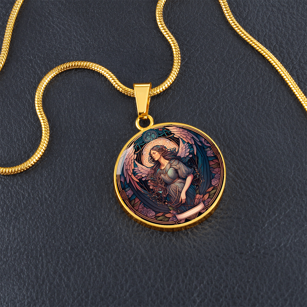 Archangel Raziel Graphic Art Necklace