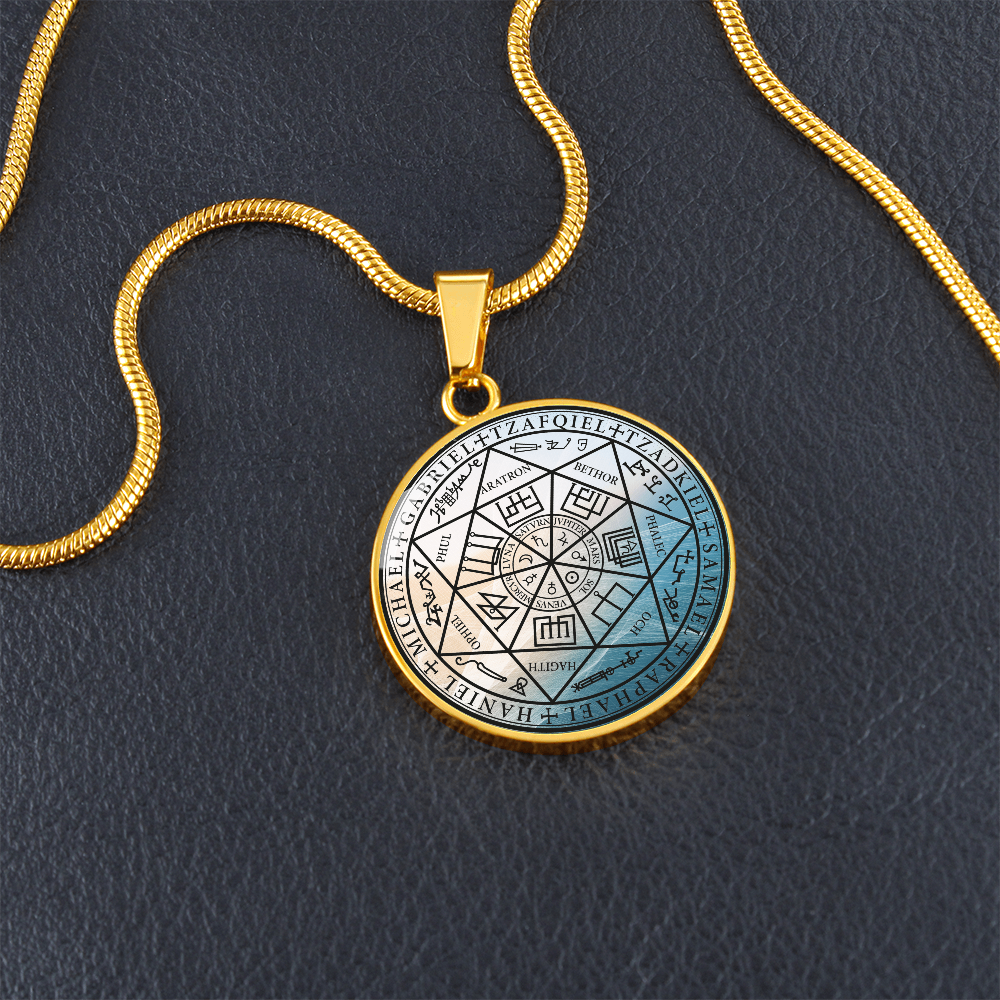7 Archangels Sigil Wave Necklace