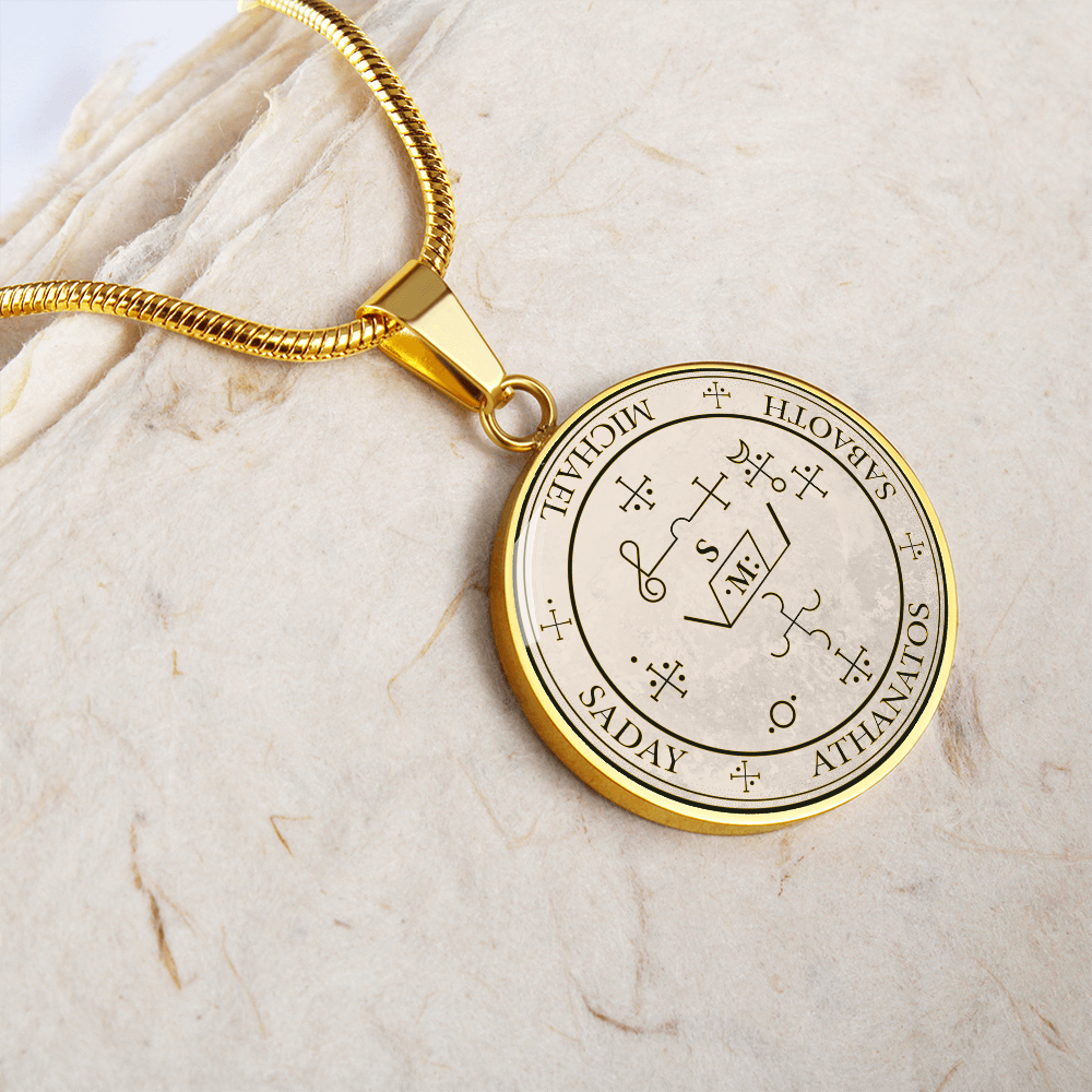 Archangel Michael Sigil Necklace - Old Manuscript