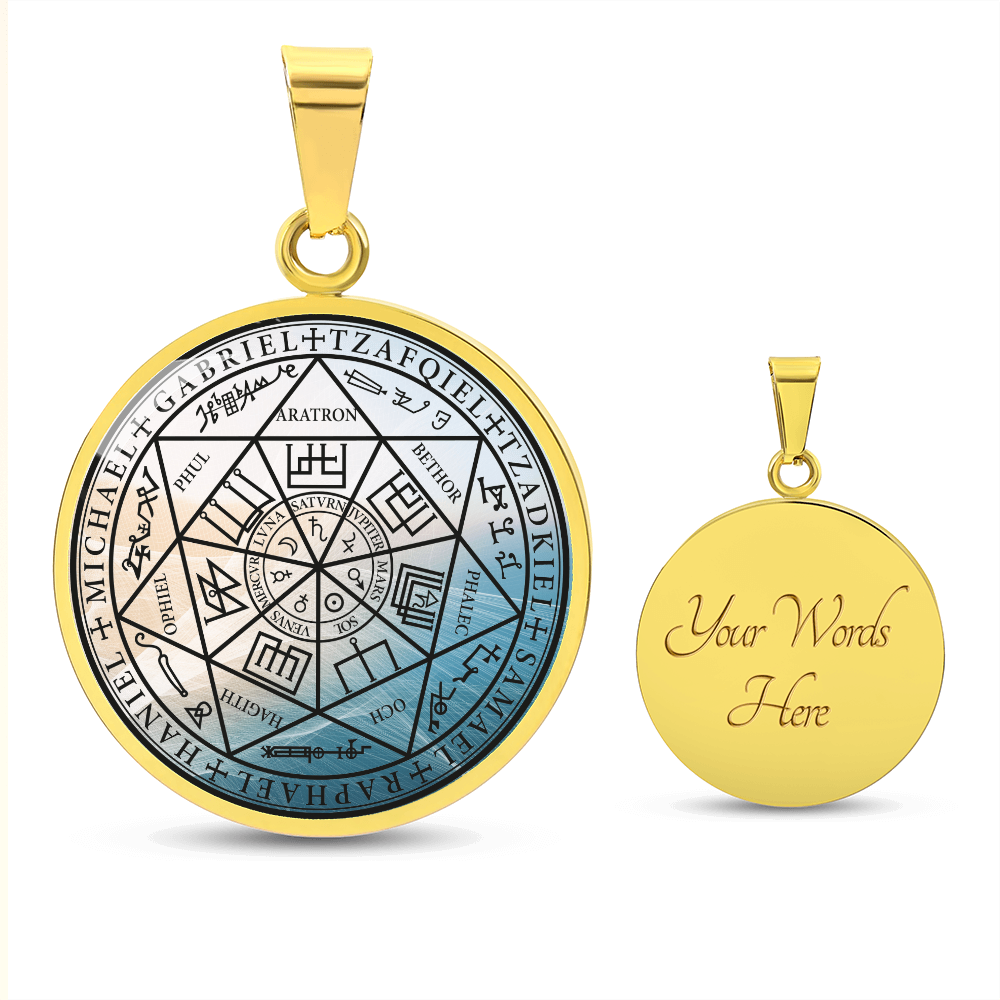 7 Archangels Sigil Wave Necklace